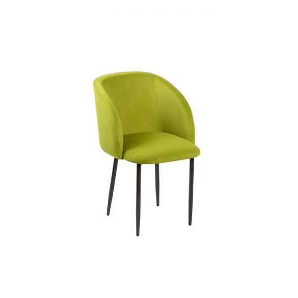 Стул Милли Канада 08 микровелюр салатовый/ Лайт металл коричневый