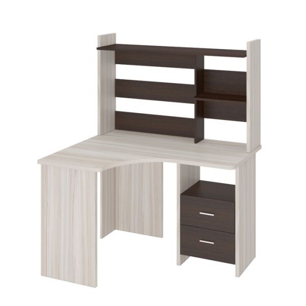 Компьютерный стол, 1200 ? 1000 ? 1520 мм, левый угол, цвет карамель