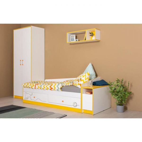 Полка навесная Альфа 09.129, 852х242х272, Солнечный свет