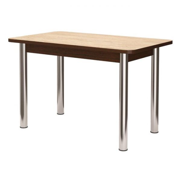 Стол кухонный, 1000х590х760 мм, берилл, опоры Брифинг, хром