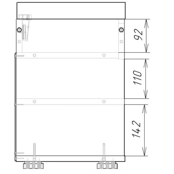 Тумба для обуви Лайт, 615х315х470, Дуб сонома/Белый премиум/Белый кожзам