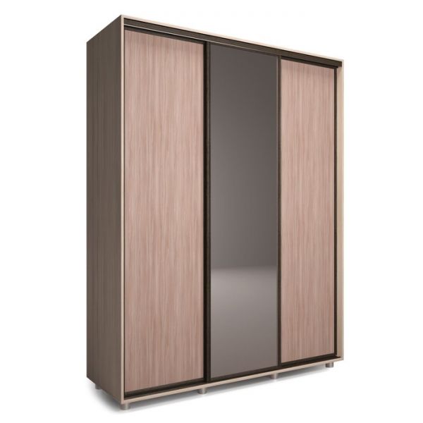 Шкаф-купе Удачный 1 зеркало 1770х600х2300 Венге Темный