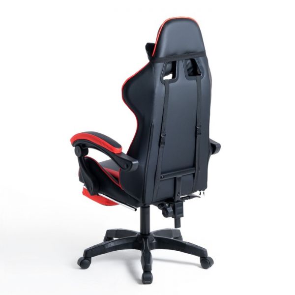 Кресло игровое SL™ DRAGON YS-900 черно-красное, с подставкой для ног