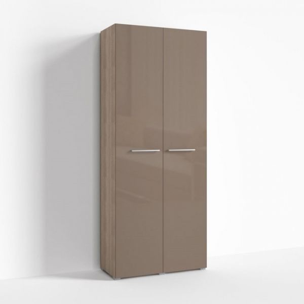 Шкаф Г-ШС-2-1, 900х520х2220 мм, дуб сонома светлый, капучино