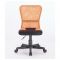 Кресло компактное BRABIX "Smart MG-313", без подлокотников, черное/оранжевое