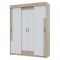 Шкаф-купе Victor, цвет белый/бетон