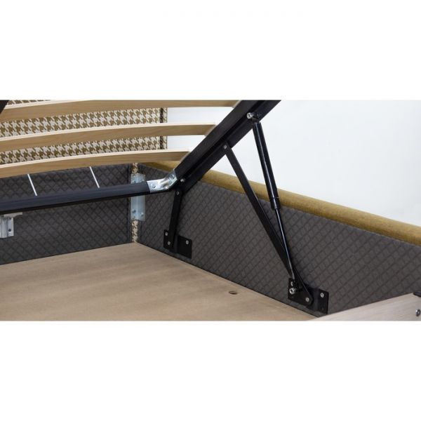 Кровать Фаина, 1800х2000, ортопедическое осн+ПМ, Труссарди/Горчичный Ролан