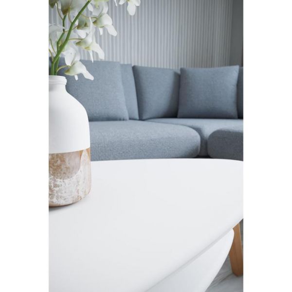 Стол журнальный «Ричмонд», 1090 ? 650 ? 380 мм, цвет белый / дуб светлый