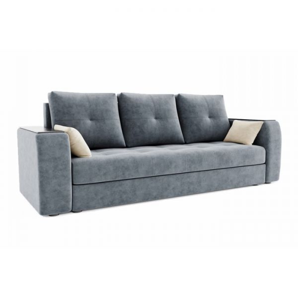 Прямой диван «Сенатор», механизм пантограф, велюр, цвет селфи 01 / селфи 03