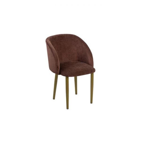 Стул Милли Вельвет 53 мокко/ Стандарт металл золото