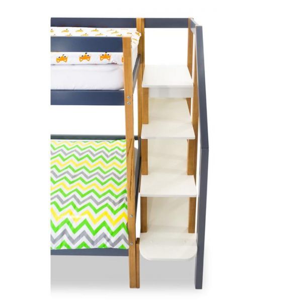 Детская двухъярусная кровать Бельмарко Svogen дерево-графит