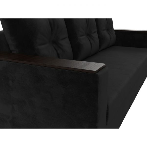 Диван прямой «Атланта лайт», без стола, еврокнижка, велюр, цвет, цвет бежевый