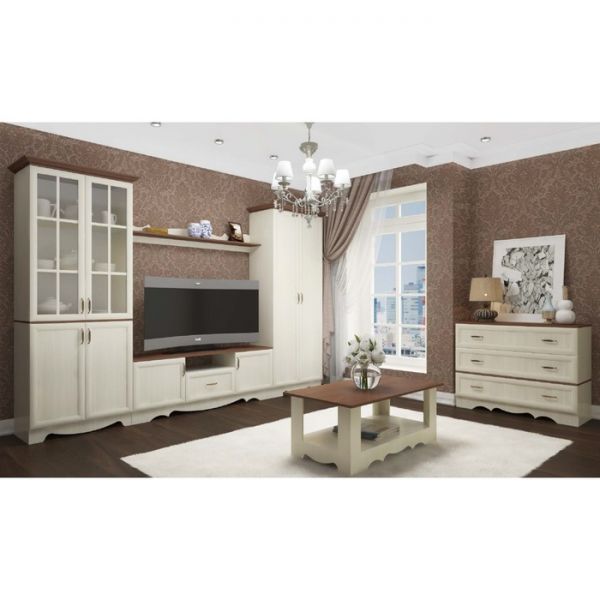 Шкаф комбинированный Латте 24-02 2134x876x456 Бодега cветлый / Орех Донской