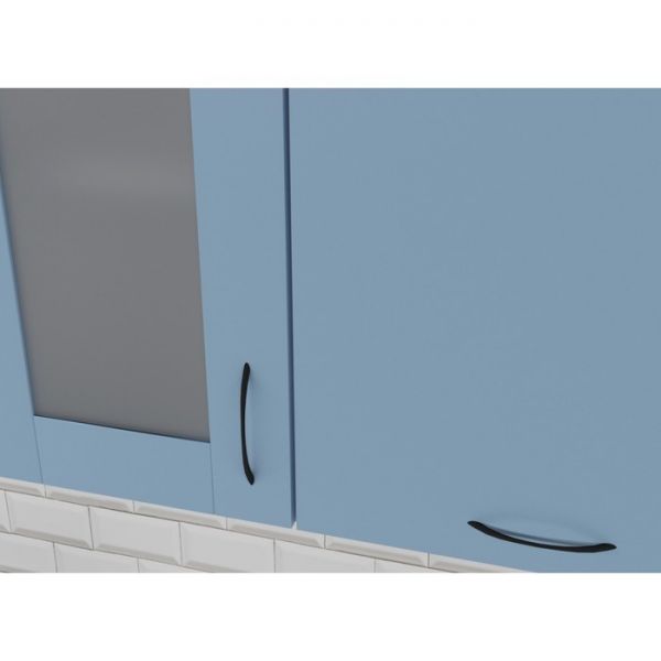 Кухонный гарнитур Лидия медиум 1400х600 Белый/Сосна/Капри, Бетон темный