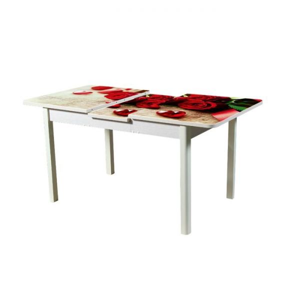 Стол "Люкс" раздвижной, 1200(1520)х800 мм, стекло, автоматический подъем, 245224078