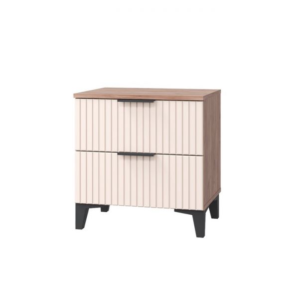 Тумба прикроватная Тоскана 502х382х530 дуб табачный/бисквит