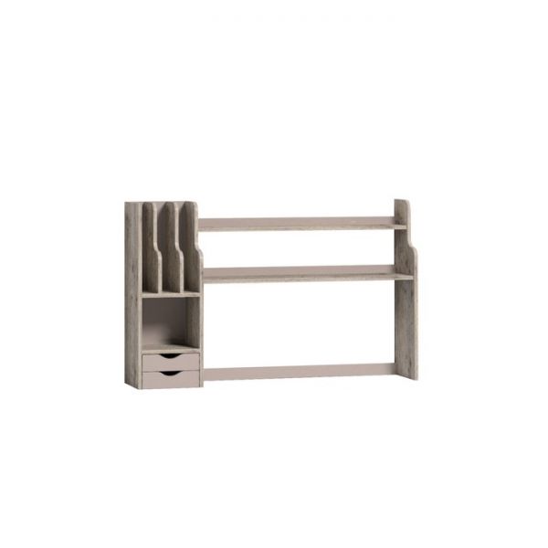 Стеллаж-надстройка Nature 85, 1230 ? 236 ? 764 мм, цвет гаскон пайн / мокко