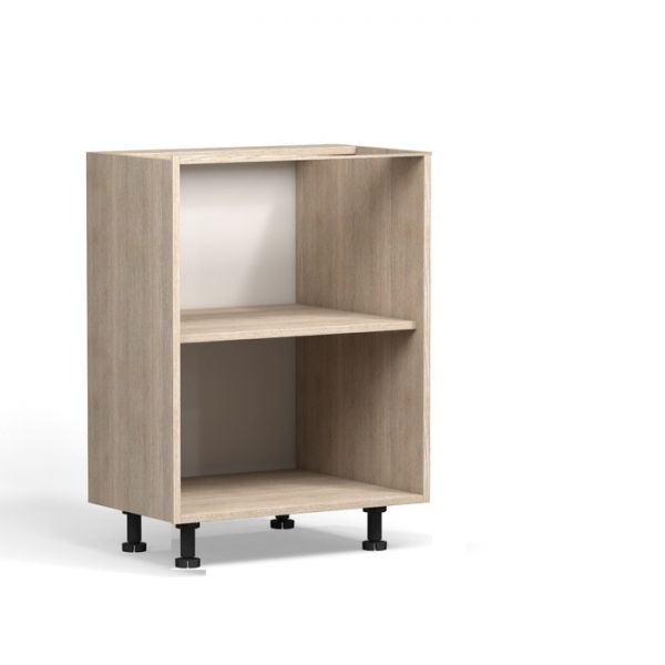 Шкаф напольный укороченный Анжелика 600х290х820 Дуб молочный/Ясень