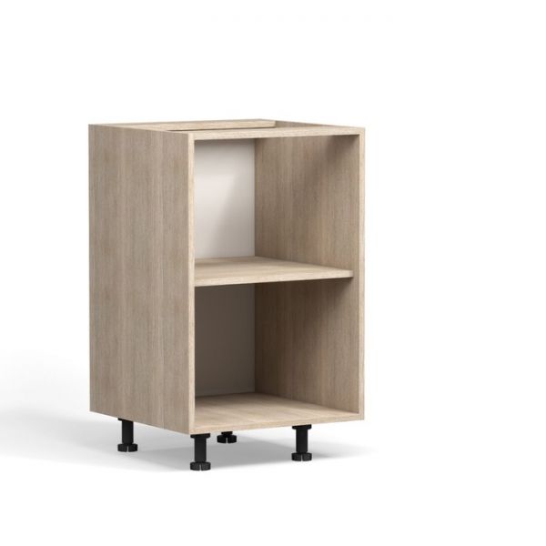 Шкаф напольный 2-ящ Кантри 500х510х820 Дуб молочный/Белый