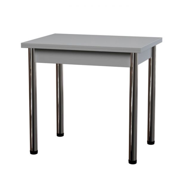 Стол поворотно-откидной «Пируэт», 800(1200) ? 600 ? 750 мм, опора хром, цвет венге