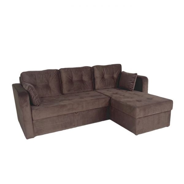 Угловой диван «Фаворит», механизм дельфин, цвет бинго бежевый