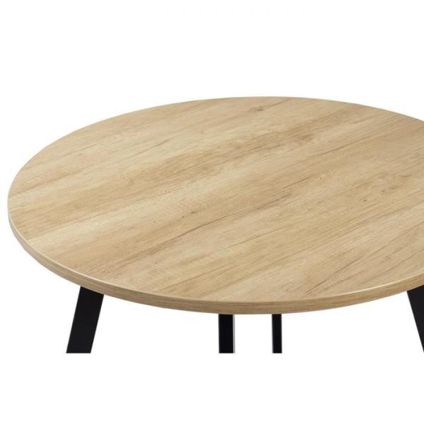 Стол ГЕРМЕС D-940 Дуб Небраска/Опора Гермес, Гаспар-К, Черный матовый