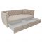 Детский диван «Найс», бельевой ящик, велюр, цвет бежевый