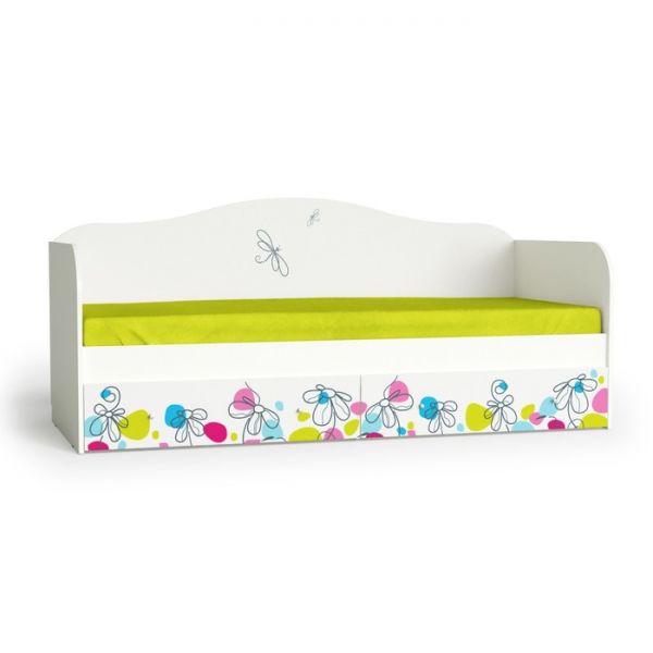 Кровать-софа Flowers, 1940х850х850, Белый