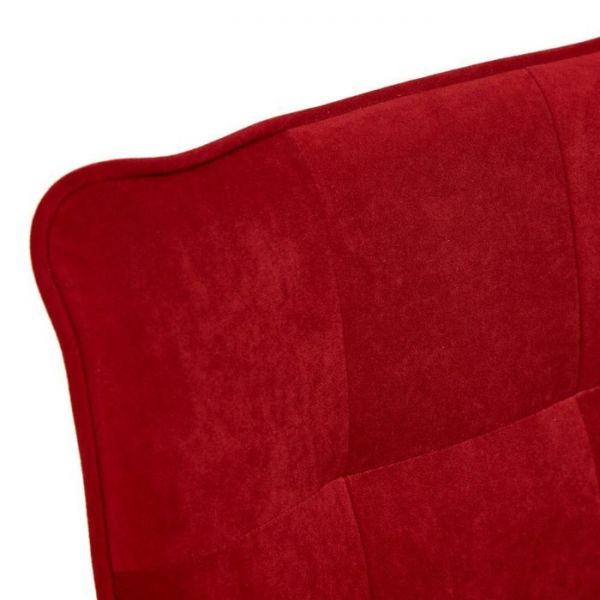 Кресло ZERO флок бордовый 10