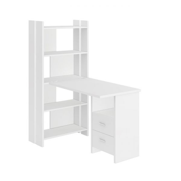 Компьютерный стол, 700 ? 1322 ? 1520 мм, цвет нельсон/белый