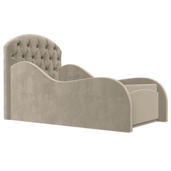 Детская кровать «Майя», механизм выкатной, экокожа, цвет белый