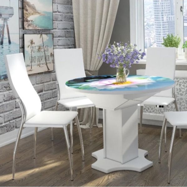 Стол раздвижной «Овация», 1000(1350) ?1000 ? 750 мм, цвет белёный дуб / 443439742