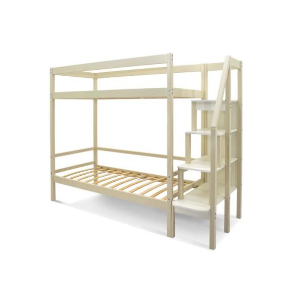 Детская двухъярусная кровать Бельмарко Svogen бежевый