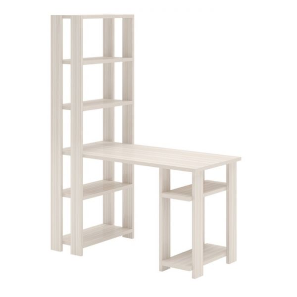 Компьютерный стол, 1300 ? 650 ? 1800 мм, цвет белый