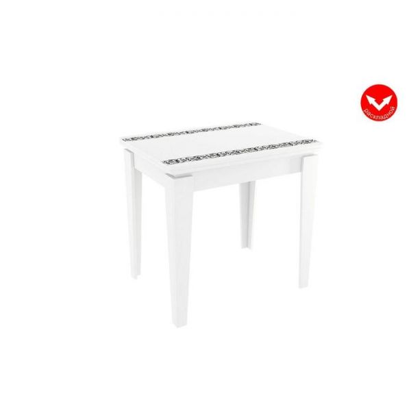 Стол обеденный раскладной  Фантазия 800/1200х600/800х760 белый