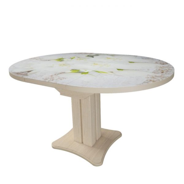 Стол раздвижной «Овация», 1000(1350) ?1000 ? 750 мм, цвет белёный дуб / 443439742