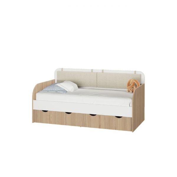 Кровать-тахта «Кот 800.4», 1600 ? 800 мм, без подушек, цвет туя светлая / белый