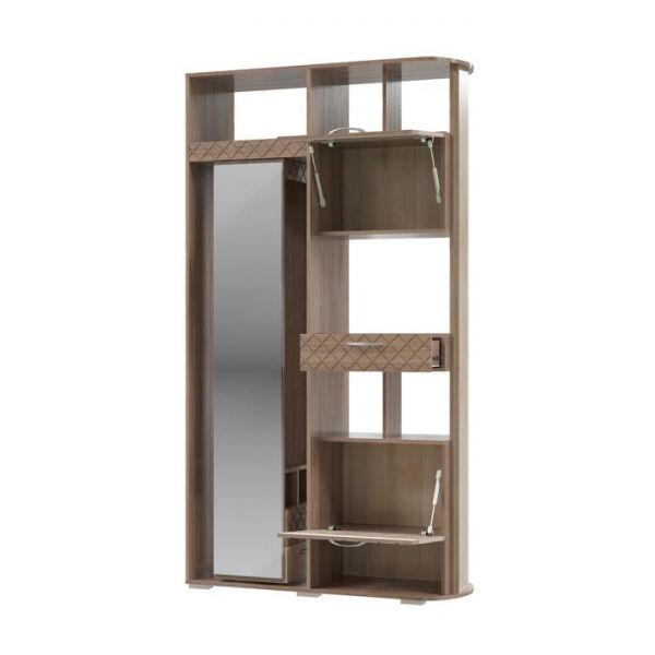 Прихожая перегородка ВЕРТА 1200х450х2200 шимо темный/Дуб ривьера