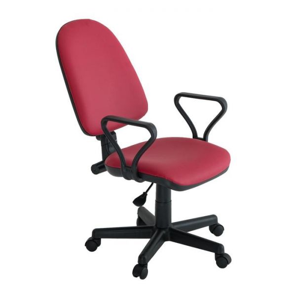 Кресло оператора "Престиж  Самба", бордо, искусственная кожа