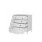 Комод «Розалия №9.1», 800 ? 544 ? 906 мм, цвет лиственница белая