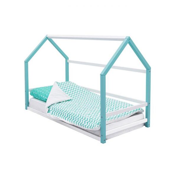 Детская кровать-домик Монтессори Бельмарко Svogen мятно-белый