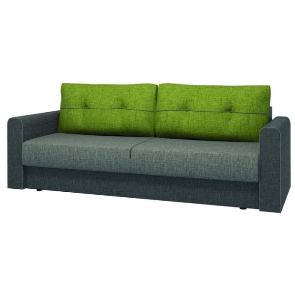 Диван "Амур" №9 джой грей / джой графит / савана грин