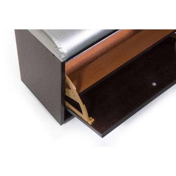 Обувница МС 1(116), 620х300х460, Венге/Серебряный