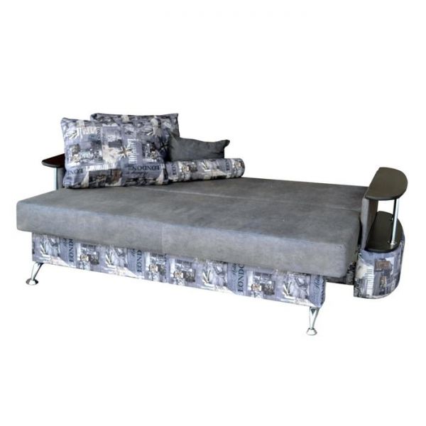 Диван "Непал-3", ткань Дублин 8 /Англия4/Венге  (серый)