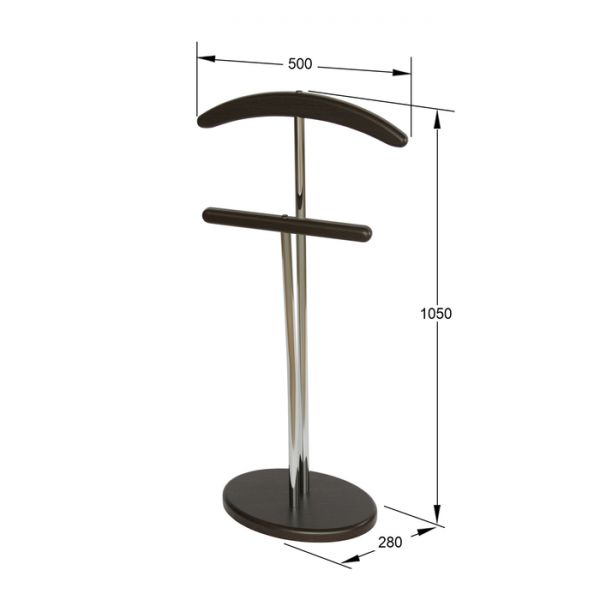 Вешалка «Напольная», 500 ? 280 ? 1050 мм, цвет дуб белёный