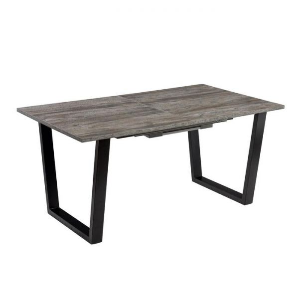 Стол АТЛАНТ-02 1200/1700*800х750 Сосна Пасадена/Опора АТЛАНТ-Черный матовый