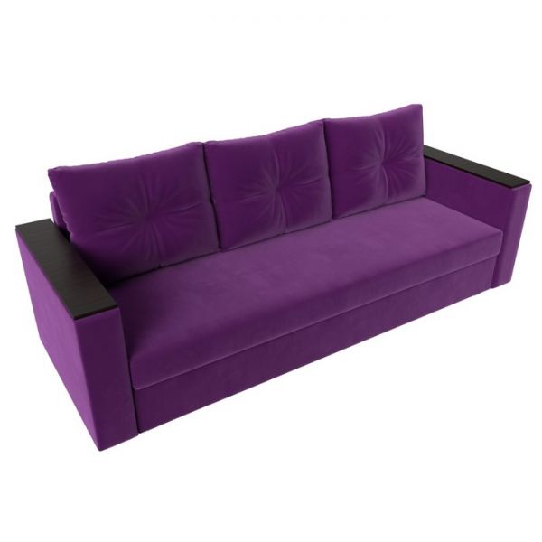 Диван прямой «Атланта лайт», без стола, еврокнижка, микровельвет, цвет бежевый