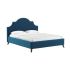 Кровать Фаина, 1600х2000, ортопедическое осн+ПМ, Блиц 20/Темно-синий