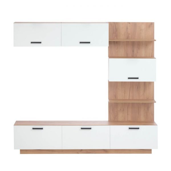 Гостиная Торент, Дуб крафт золотой/Белый