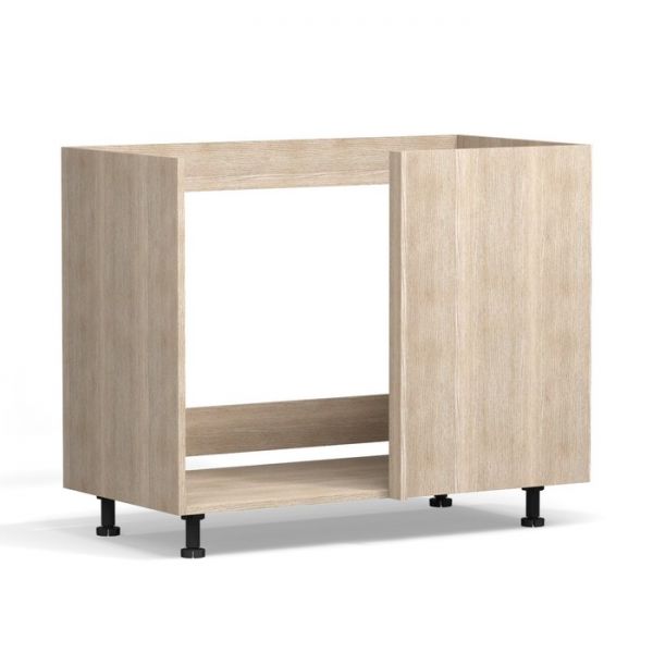 Шкаф напольный угловой Анжелика 1000х510х820 Дуб молочный/Ясень